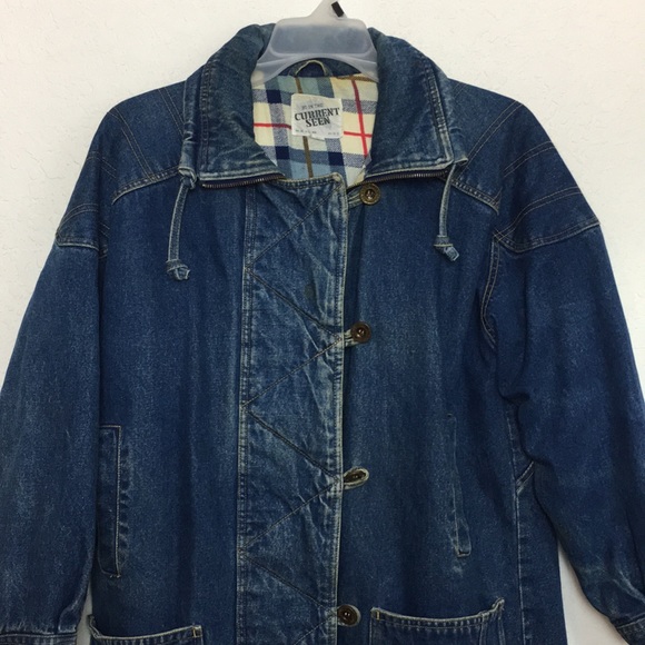 ✅Men Vintage CURRENT SEEN Jean Jacket Size M - Picture 2 of 10